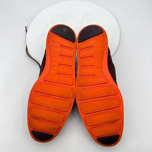 Cole Haan Lunargrand Men Size 11.5M Brown Suede Red Sole Derby Casual Shoes - Picture 10 of 13